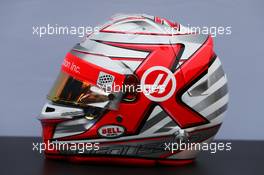 The helmet of Kevin Magnussen (DEN) Haas F1 Team. 27.02.2017. Formula One Testing, Day One, Barcelona, Spain. Monday.