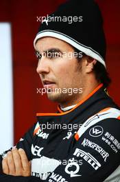 Sergio Perez (MEX) Sahara Force India F1. 27.02.2017. Formula One Testing, Day One, Barcelona, Spain. Monday.