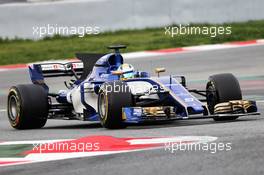 Marcus Ericsson (SWE) Sauber C36. 01.03.2017. Formula One Testing, Day Three, Barcelona, Spain. Wednesday.