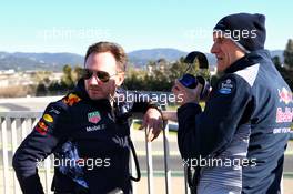 (L to R): Christian Horner (GBR) Red Bull Racing Team Principal with Franz Tost (AUT) Scuderia Toro Rosso Team Principal. 01.03.2017. Formula One Testing, Day Three, Barcelona, Spain. Wednesday.