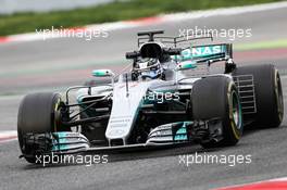 Valtteri Bottas (FIN) Mercedes AMG F1 W08. 01.03.2017. Formula One Testing, Day Three, Barcelona, Spain. Wednesday.