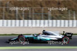 Lewis Hamilton (GBR) Mercedes AMG F1 W08. 09.03.2017. Formula One Testing, Day Three, Barcelona, Spain. Thursday.