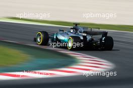 Valtteri Bottas (FIN) Mercedes AMG F1 W08. 09.03.2017. Formula One Testing, Day Three, Barcelona, Spain. Thursday.