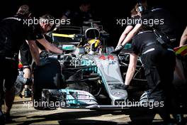 Lewis Hamilton (GBR) Mercedes AMG F1 W08. 09.03.2017. Formula One Testing, Day Three, Barcelona, Spain. Thursday.