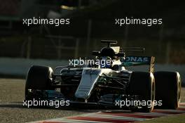 Valtteri Bottas (FIN) Mercedes AMG F1 W08. 09.03.2017. Formula One Testing, Day Three, Barcelona, Spain. Thursday.