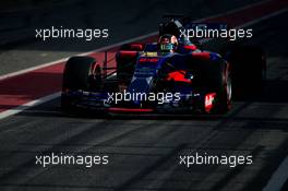Daniil Kvyat (RUS) Scuderia Toro Rosso STR12. 09.03.2017. Formula One Testing, Day Three, Barcelona, Spain. Thursday.