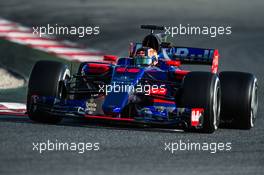 Daniil Kvyat (RUS) Scuderia Toro Rosso STR12. 07.03.2017. Formula One Testing, Day One, Barcelona, Spain. Tuesday.