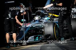 Valtteri Bottas (FIN) Mercedes AMG F1 W08. 07.03.2017. Formula One Testing, Day One, Barcelona, Spain. Tuesday.