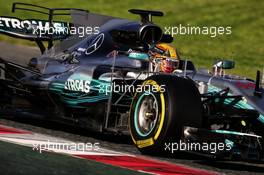 Lewis Hamilton (GBR) Mercedes AMG F1 W08. 07.03.2017. Formula One Testing, Day One, Barcelona, Spain. Tuesday.