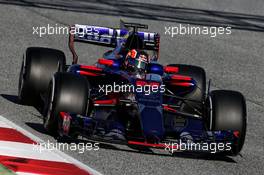 Daniil Kvyat (RUS) Scuderia Toro Rosso STR12. 07.03.2017. Formula One Testing, Day One, Barcelona, Spain. Tuesday.