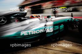 Lewis Hamilton (GBR) Mercedes AMG F1 W08. 08.03.2017. Formula One Testing, Day Two, Barcelona, Spain. Wednesday.