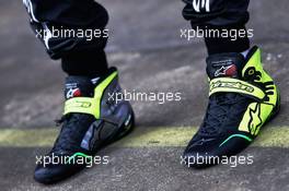 Sergio Perez (MEX) Sahara Force India F1- Alpinestars Racing Boots. 08.03.2017. Formula One Testing, Day Two, Barcelona, Spain. Wednesday.