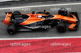 Fernando Alonso (ESP) McLaren MCL32. 08.03.2017. Formula One Testing, Day Two, Barcelona, Spain. Wednesday.