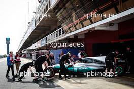 Lewis Hamilton (GBR) Mercedes AMG F1 W08. 08.03.2017. Formula One Testing, Day Two, Barcelona, Spain. Wednesday.