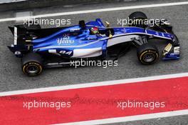 Pascal Wehrlein (GER) Sauber C36. 08.03.2017. Formula One Testing, Day Two, Barcelona, Spain. Wednesday.