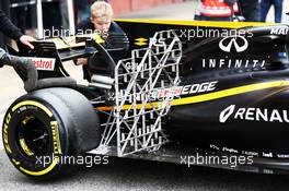 Nico Hulkenberg (GER) Renault Sport F1 Team RS17 running sensor equipment. 08.03.2017. Formula One Testing, Day Two, Barcelona, Spain. Wednesday.