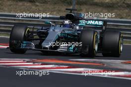 Valtteri Bottas (FIN) Mercedes AMG F1 W08. 01.08.2017. Formula 1 Testing, Budapest, Hungary.