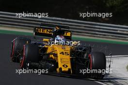 Nicholas Latifi (CDN) Renault Sport F1 Team RS17 Test Driver. 01.08.2017. Formula 1 Testing, Budapest, Hungary.