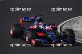 Daniil Kvyat (RUS) Scuderia Toro Rosso STR12. 02.08.2017. Formula 1 Testing, Budapest, Hungary.