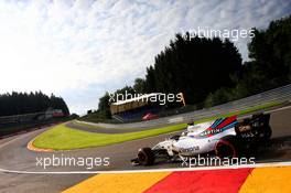 Felipe Massa (BRA) Williams FW40. 25.08.2017. Formula 1 World Championship, Rd 12, Belgian Grand Prix, Spa Francorchamps, Belgium, Practice Day.