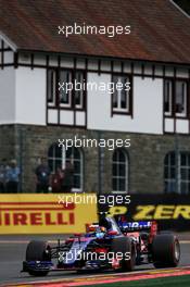 Carlos Sainz Jr (ESP) Scuderia Toro Rosso STR12. 25.08.2017. Formula 1 World Championship, Rd 12, Belgian Grand Prix, Spa Francorchamps, Belgium, Practice Day.