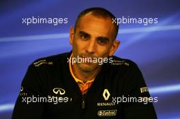 Cyril Abiteboul (FRA) Renault Sport F1 Managing Director in the FIA Press Conference. 25.08.2017. Formula 1 World Championship, Rd 12, Belgian Grand Prix, Spa Francorchamps, Belgium, Practice Day.