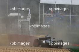 Felipe Massa (BRA) Williams FW40 crashed in the first practice session. 25.08.2017. Formula 1 World Championship, Rd 12, Belgian Grand Prix, Spa Francorchamps, Belgium, Practice Day.