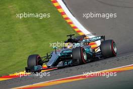 Lewis Hamilton (GBR) Mercedes AMG F1   25.08.2017. Formula 1 World Championship, Rd 12, Belgian Grand Prix, Spa Francorchamps, Belgium, Practice Day.