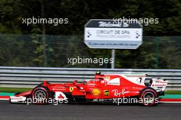 Kimi Raikkonen (FIN) Ferrari SF70H. 25.08.2017. Formula 1 World Championship, Rd 12, Belgian Grand Prix, Spa Francorchamps, Belgium, Practice Day.