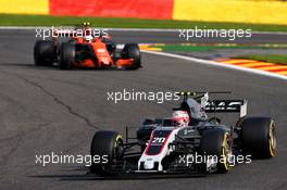 Kevin Magnussen (DEN) Haas VF-17. 25.08.2017. Formula 1 World Championship, Rd 12, Belgian Grand Prix, Spa Francorchamps, Belgium, Practice Day.