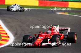 Kimi Raikkonen (FIN) Ferrari SF70H. 25.08.2017. Formula 1 World Championship, Rd 12, Belgian Grand Prix, Spa Francorchamps, Belgium, Practice Day.