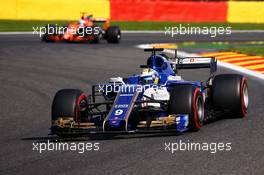 Marcus Ericsson (SWE) Sauber C36. 25.08.2017. Formula 1 World Championship, Rd 12, Belgian Grand Prix, Spa Francorchamps, Belgium, Practice Day.