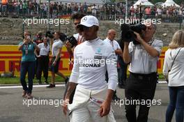 Lewis Hamilton (GBR) Mercedes AMG F1 W08. 27.08.2017. Formula 1 World Championship, Rd 12, Belgian Grand Prix, Spa Francorchamps, Belgium, Race Day.