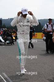 Lewis Hamilton (GBR) Mercedes AMG F1 W08. 27.08.2017. Formula 1 World Championship, Rd 12, Belgian Grand Prix, Spa Francorchamps, Belgium, Race Day.