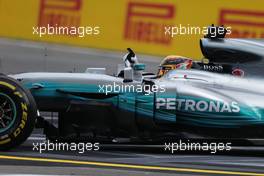 Race winner Lewis Hamilton (GBR) Mercedes AMG F1 W08 celebrates at the end of the race. 27.08.2017. Formula 1 World Championship, Rd 12, Belgian Grand Prix, Spa Francorchamps, Belgium, Race Day.