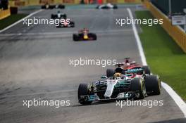 Lewis Hamilton (GBR) Mercedes AMG F1 W08. 27.08.2017. Formula 1 World Championship, Rd 12, Belgian Grand Prix, Spa Francorchamps, Belgium, Race Day.