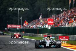 Lewis Hamilton (GBR) Mercedes AMG F1 W08. 27.08.2017. Formula 1 World Championship, Rd 12, Belgian Grand Prix, Spa Francorchamps, Belgium, Race Day.