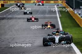 Lewis Hamilton (GBR) Mercedes AMG F1 W08. 27.08.2017. Formula 1 World Championship, Rd 12, Belgian Grand Prix, Spa Francorchamps, Belgium, Race Day.