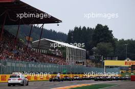 The start of the race. 27.08.2017. Formula 1 World Championship, Rd 12, Belgian Grand Prix, Spa Francorchamps, Belgium, Race Day.