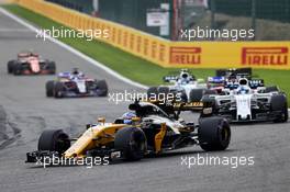 Jolyon Palmer (GBR) Renault Sport F1 Team RS17. 27.08.2017. Formula 1 World Championship, Rd 12, Belgian Grand Prix, Spa Francorchamps, Belgium, Race Day.