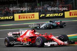 Sebastian Vettel (GER) Ferrari SF70H. 27.08.2017. Formula 1 World Championship, Rd 12, Belgian Grand Prix, Spa Francorchamps, Belgium, Race Day.