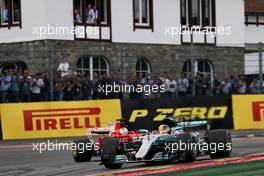 Lewis Hamilton (GBR) Mercedes AMG F1 W08. 27.08.2017. Formula 1 World Championship, Rd 12, Belgian Grand Prix, Spa Francorchamps, Belgium, Race Day.