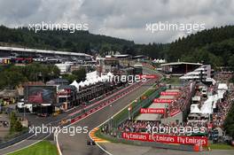 Romain Grosjean (FRA) Haas F1 Team VF-17. 26.08.2017. Formula 1 World Championship, Rd 12, Belgian Grand Prix, Spa Francorchamps, Belgium, Qualifying Day.