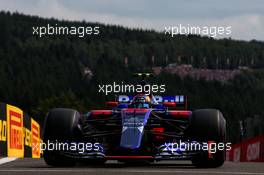 Carlos Sainz Jr (ESP) Scuderia Toro Rosso STR12. 26.08.2017. Formula 1 World Championship, Rd 12, Belgian Grand Prix, Spa Francorchamps, Belgium, Qualifying Day.