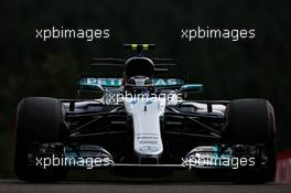 Valtteri Bottas (FIN) Mercedes AMG F1 W08. 26.08.2017. Formula 1 World Championship, Rd 12, Belgian Grand Prix, Spa Francorchamps, Belgium, Qualifying Day.