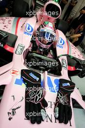 Sergio Perez (MEX) Sahara Force India F1 VJM10. 26.08.2017. Formula 1 World Championship, Rd 12, Belgian Grand Prix, Spa Francorchamps, Belgium, Qualifying Day.