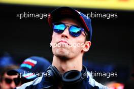 Daniil Kvyat (RUS) Scuderia Toro Rosso on the drivers parade. 27.08.2017. Formula 1 World Championship, Rd 12, Belgian Grand Prix, Spa Francorchamps, Belgium, Race Day.