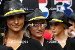 Grid girls. 27.08.2017. Formula 1 World Championship, Rd 12, Belgian Grand Prix, Spa Francorchamps, Belgium, Race Day.