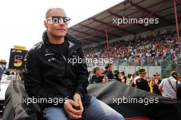 Valtteri Bottas (FIN) Mercedes AMG F1 on the drivers parade. 27.08.2017. Formula 1 World Championship, Rd 12, Belgian Grand Prix, Spa Francorchamps, Belgium, Race Day.