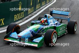 Mick Schumacher (GER) Formula Three Driver in his father's Benetton B194. 27.08.2017. Formula 1 World Championship, Rd 12, Belgian Grand Prix, Spa Francorchamps, Belgium, Race Day.